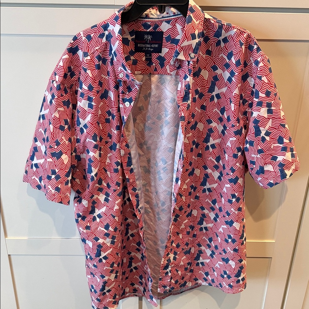 Men's American Flag Dress Shirt
